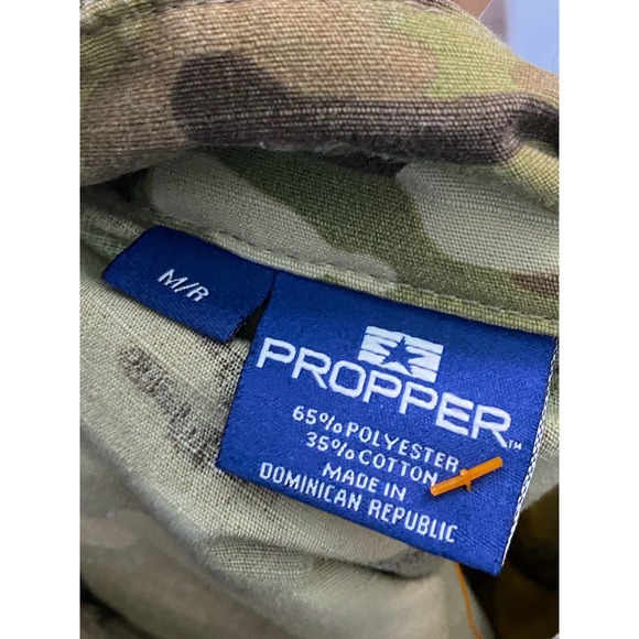 Men's PROPPER Military Coat Jacket, Green Pockets Size M/R Long Sleeve, NWOT - Picture 6 of 11